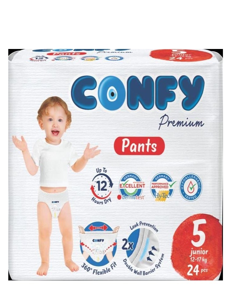 Confy Premium Baby Diaper Pants Size 5 (3x24 pcs - 72 pcs) - Image 2