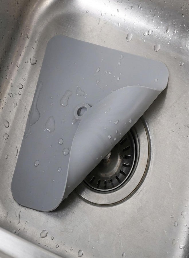 Zelphvt 2 Pcs Floor Drain Plug, Floor Drain Cover Silicone Tub Stopper for Kitchen, Bathroom and Laundry 7.8x7.8 Inch Grey - Image 5