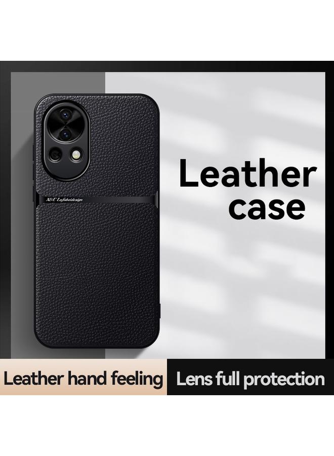 S-TOP Case For Huawei nova 12 Pro Litchi Leather Magnetic Full Coverage Shockproof Phone Case - Image 2