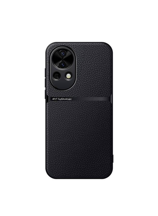 S-TOP Case For Huawei nova 12 Pro Litchi Leather Magnetic Full Coverage Shockproof Phone Case - Image 1