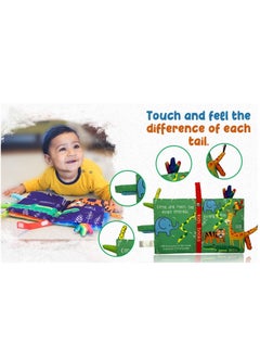 Y&D Baby Books, Jungle Book for Babies and Toddlers, Washable Books Animal Theme, Cloth Touch Feel Crinkle Learning, Sensory  - Image 5