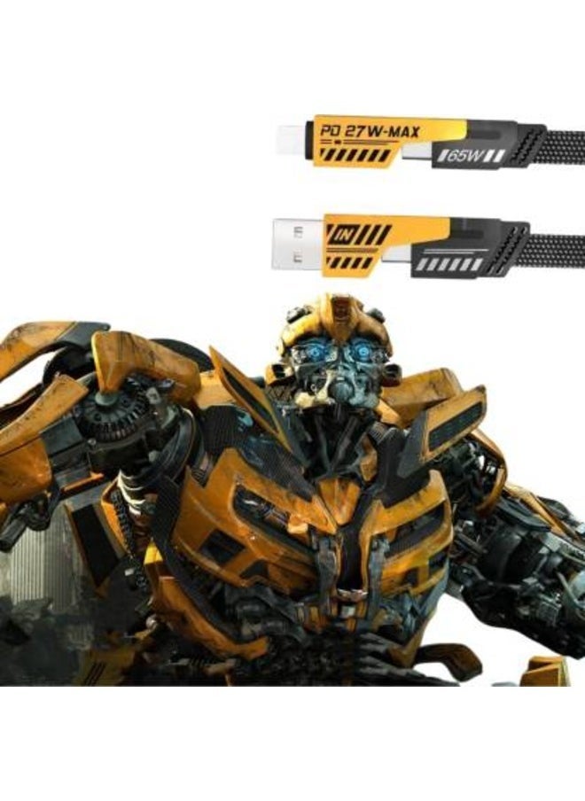 Raxoom "3-in-1 Multi Charging Cable (1.2m): 4-in-1 Power Sharing Nylon Braided USB Cable for Fast Charging & Data Transfer" - Image 3