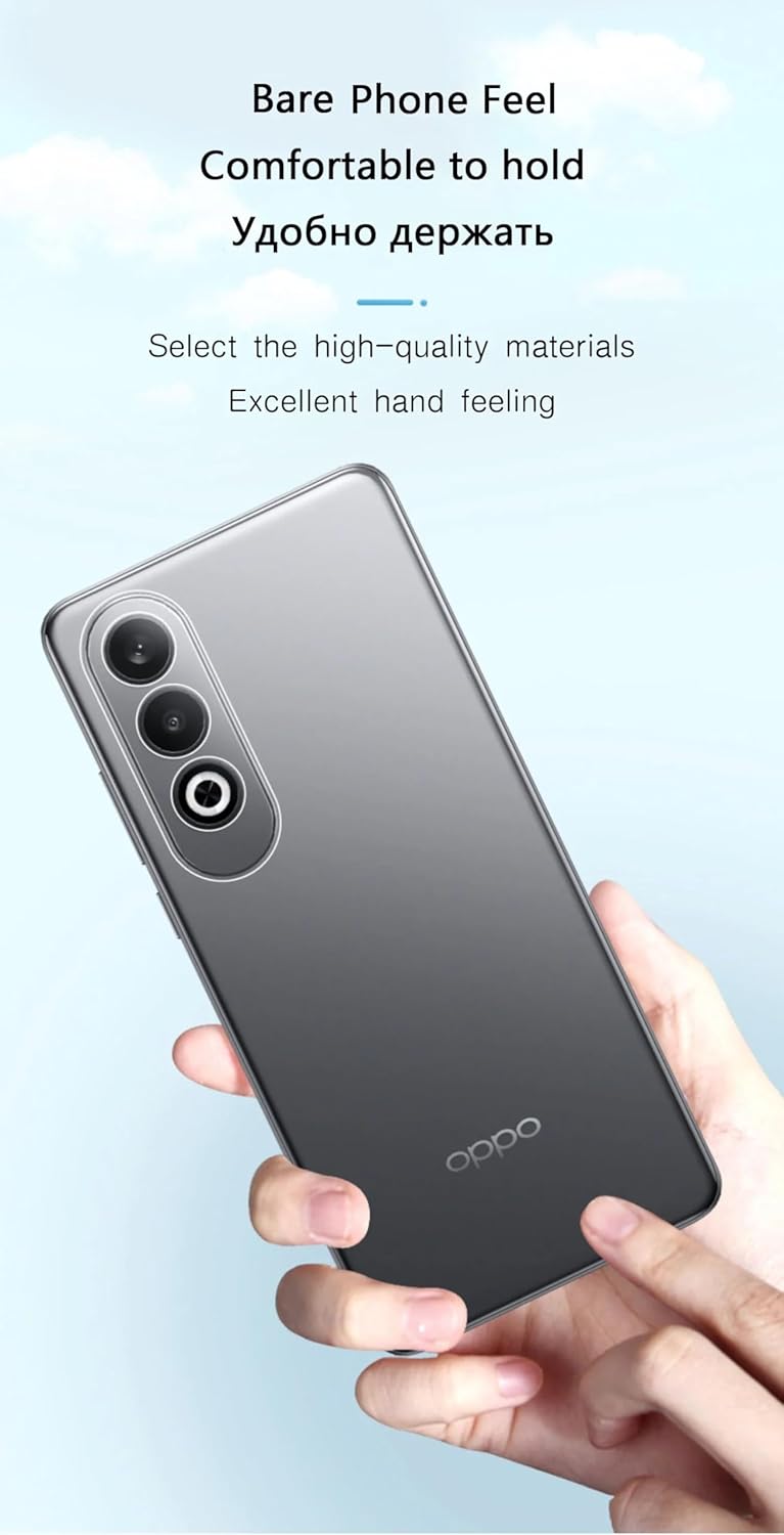 Realcase غطاء خلفي سيليكون لهاتف OnePlus Nord CE 4 Lite 5G، مقاوم للخدوش، شفاف كريستالي، واقي للصدمات، غطاء خلفي لهاتف OnePlus Nord CE 4 Lite 5G - Image 4