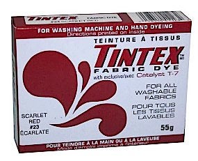 TINTEX LOT OF 1 TINTEX BRAND SCARLET RED FABRIC DYE #23 NEW by TINTEX - Image 1