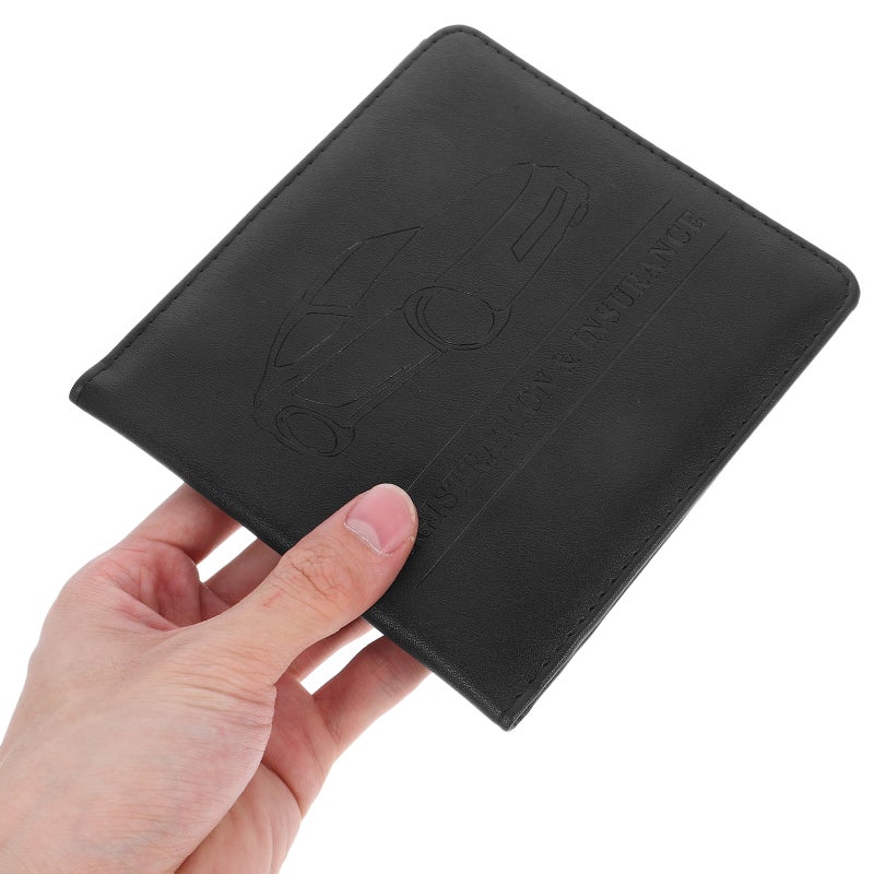 2pcs Car Registration and Insurance Card Holder Document Wallet PU Manual Folder Car Paperwork Organizer - Image 4