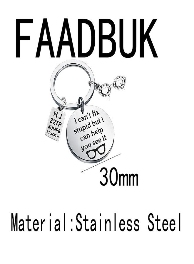 FAADBUK Funny Optometrist Gift Ophthalmologist Gift Eye Doctor Gift I Can't Fix Stupid But I Can Help You See It Optician Gift (Help You See It) - Image 2