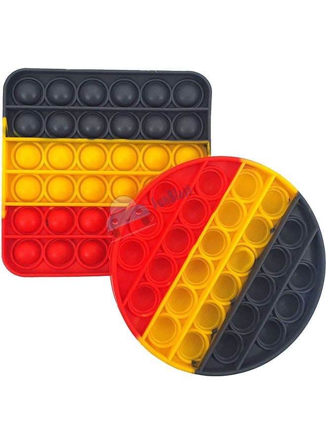 فنبلاست مجموعة FunBlast Pop it (عبوة من لعبتين Popit)، ألعاب أطفال، ألعاب فيدجيت، لعبة Pop it، لعبة Push Pop Bubble Fidget الحسية، لعبة تخفيف التوتر Fidget الحسية، هدايا مبتكرة للبنات والأولاد والأطفال (24) - Image 1