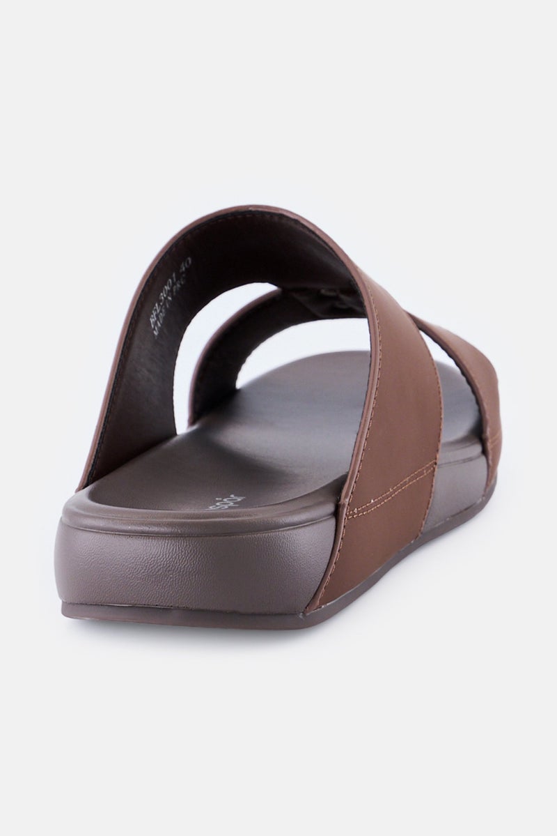 Algspar صنادل عربية للرجال، بني داكن - Image 3