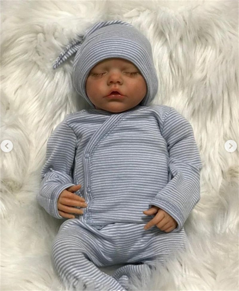 GYCV Newborn Baby Dolls Twins Girls 18 Inch Real Life Babies That Look Real Full Body Silicone Realistic Baby Dolls Real Looking Reborn Dolls Lifelike Babies Birthday Gifts Set for Kids - Image 2