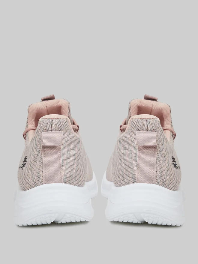 Styli pink Styli Pink Bungee Lace Knit Sneakers for Women | Best Price UAE