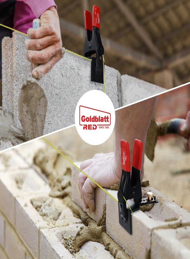 جولدبلات مشبك JAG من Goldblatt RED، زوج واحد XL، مشابك خط البناء، أدوات وضع الطوب القابلة للتعديل لخط الخيط - Image 5