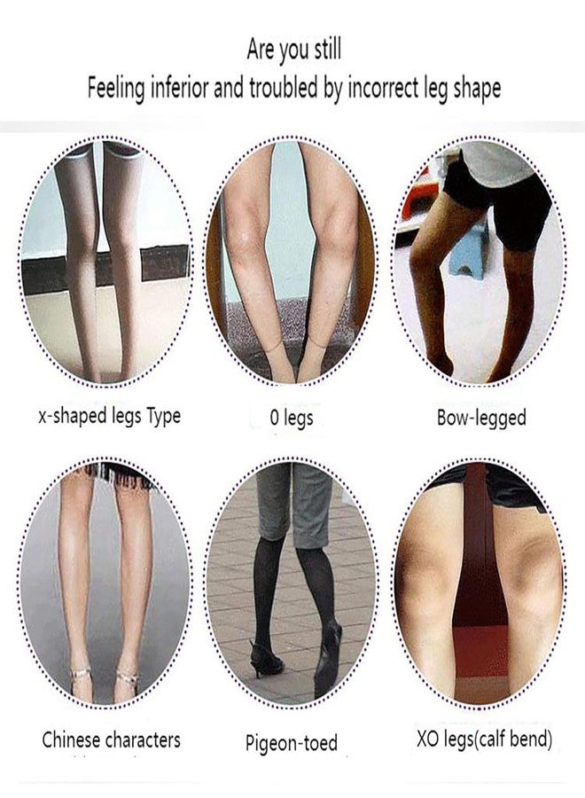 BWOGUE Leg Correction Straps for Kids Adults - Bow Leg Corrector, Open Patella Knee Brace, Adjustable Posture Corrector Belt, O/X-Shaped Support, Includes Air Pressure Relax Tool, Leg Accessories - Image 2
