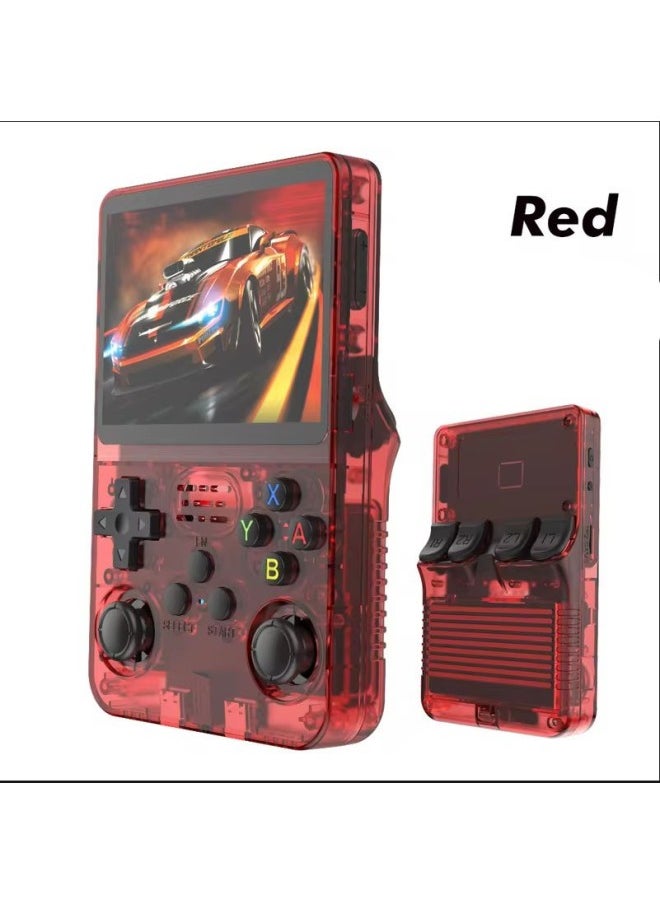 R36S Handheld Game Machine Retro Classic Arcade Handheld Game Mini Portable Charging Game Machine-Product Color:128G-Model:Sky Blue