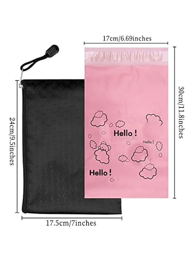 Arabest Pink Opaque Feminine Hygiene Disposal Bags - 7x12inches, Pack of 100 with Storage Bag - For Tampons & Sanitary Liners  - Image 4
