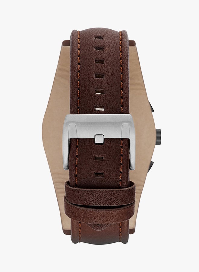 FOSSIL Men Leather Band Chronograph Watch CH2890 - 44 mm - Brown - Image 2