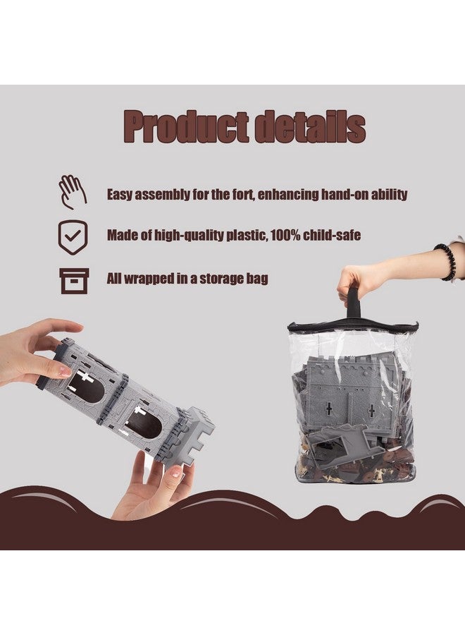 3 otters 310PCS Military Soldier Playset, Toy Soldiers Medieval Knight Army Men Pirate Castle Model Assembly for Boys Birthday Christmas Party Gift - Image 5