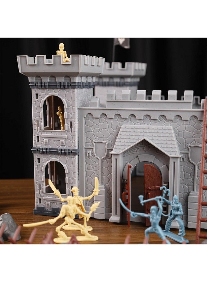 3 otters 310PCS Military Soldier Playset, Toy Soldiers Medieval Knight Army Men Pirate Castle Model Assembly for Boys Birthday Christmas Party Gift - Image 3