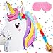 Poen 21 Inches Unicorn Piata with Piata Stick Blindfold and Confetti 21 x 18 x 3 Inches Unicorn Theme Birthday Party Game Decorations - Image 2
