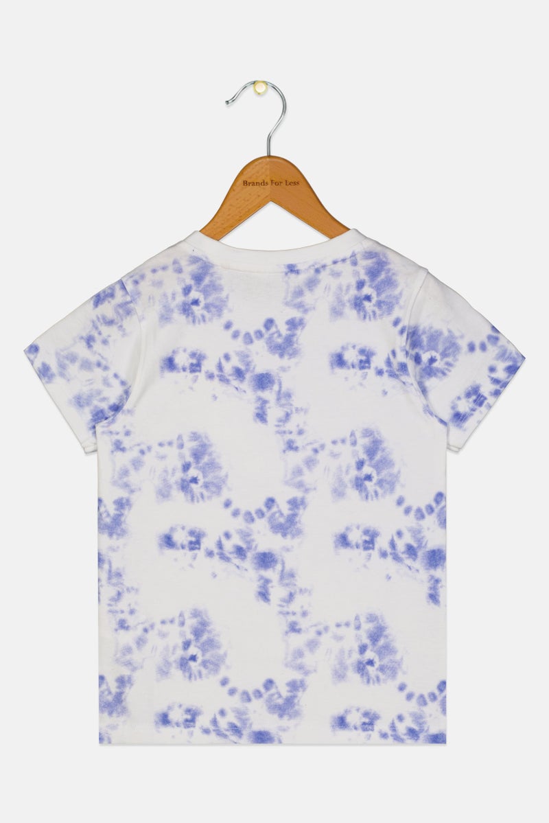 Hamleys Toddlers Boy Crew Neck Short Sleeve Tie Dye T-Shirt, Multicolor - Image 2