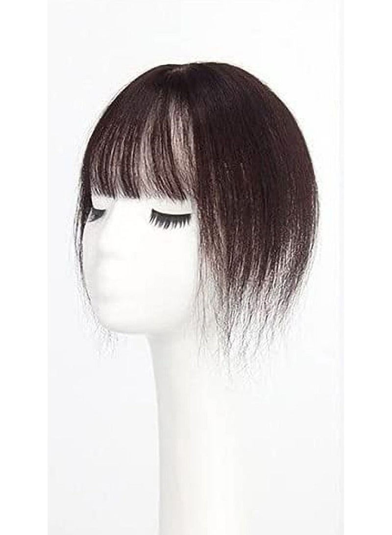 Estelle Needle Replacement Hair Piece, Invisible Fake Bangs on the Head, Real Hair 3d Air Bangs Wig Piece (#2_Style01) - Image 2