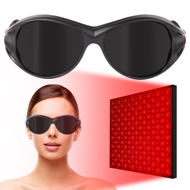 FreeMascot Red Light Therapy Glasses Laser Safety Glasses IPL 2002000nm Eyes Protection for Tanning Goggles and Red Light Therapy