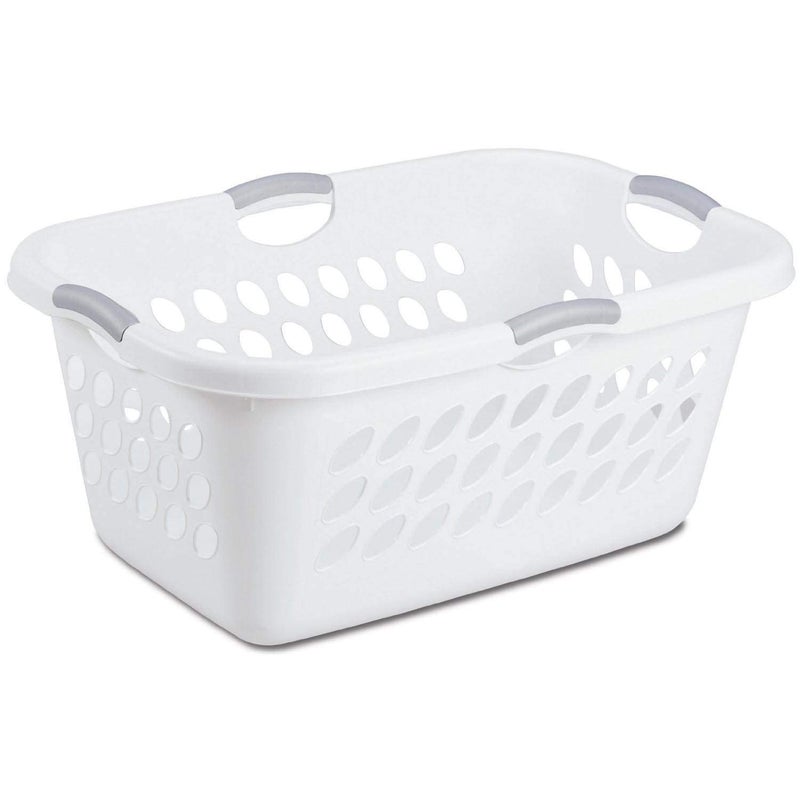 Sterilite Sterilite 12158006 Ultra Laundry Basket White with Titanium Handles