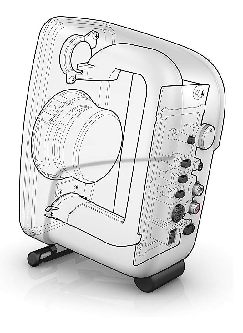 IK Multimedia - IK Multimedia iLoud Micro Monitor Pair - Ultra-compact Monitor System with 2 x 25W Powered Reference Speakers with 3" Drivers, 3/4" Silk Dome Tweeters, and BlueTooth Connectivity - White - Image 1