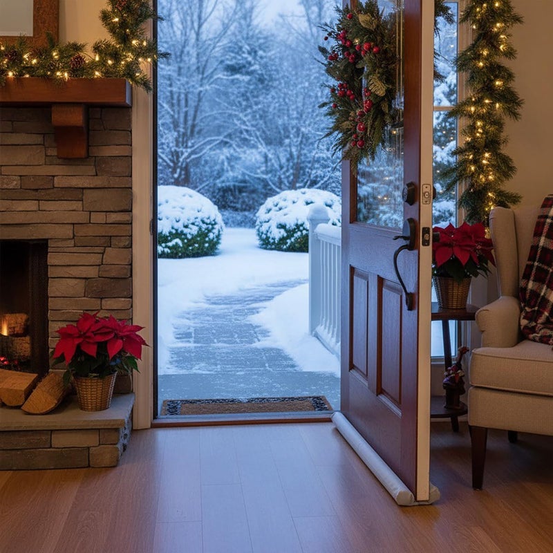 BNYD Door Draft Stopper Seal Strip â€” Under Door Noise, Dust, and Weather Blocker â€” Adjustable, Cut to Fit for Doors & Windows, Easy Install - Image 3