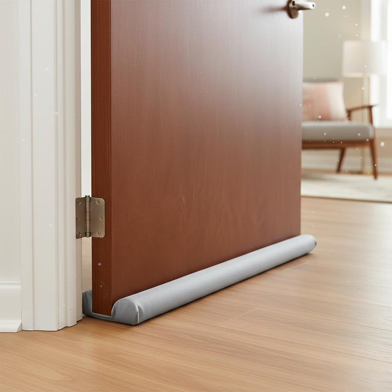 BNYD Door Draft Stopper Seal Strip â€” Under Door Noise, Dust, and Weather Blocker â€” Adjustable, Cut to Fit for Doors & Windows, Easy Install - Image 5