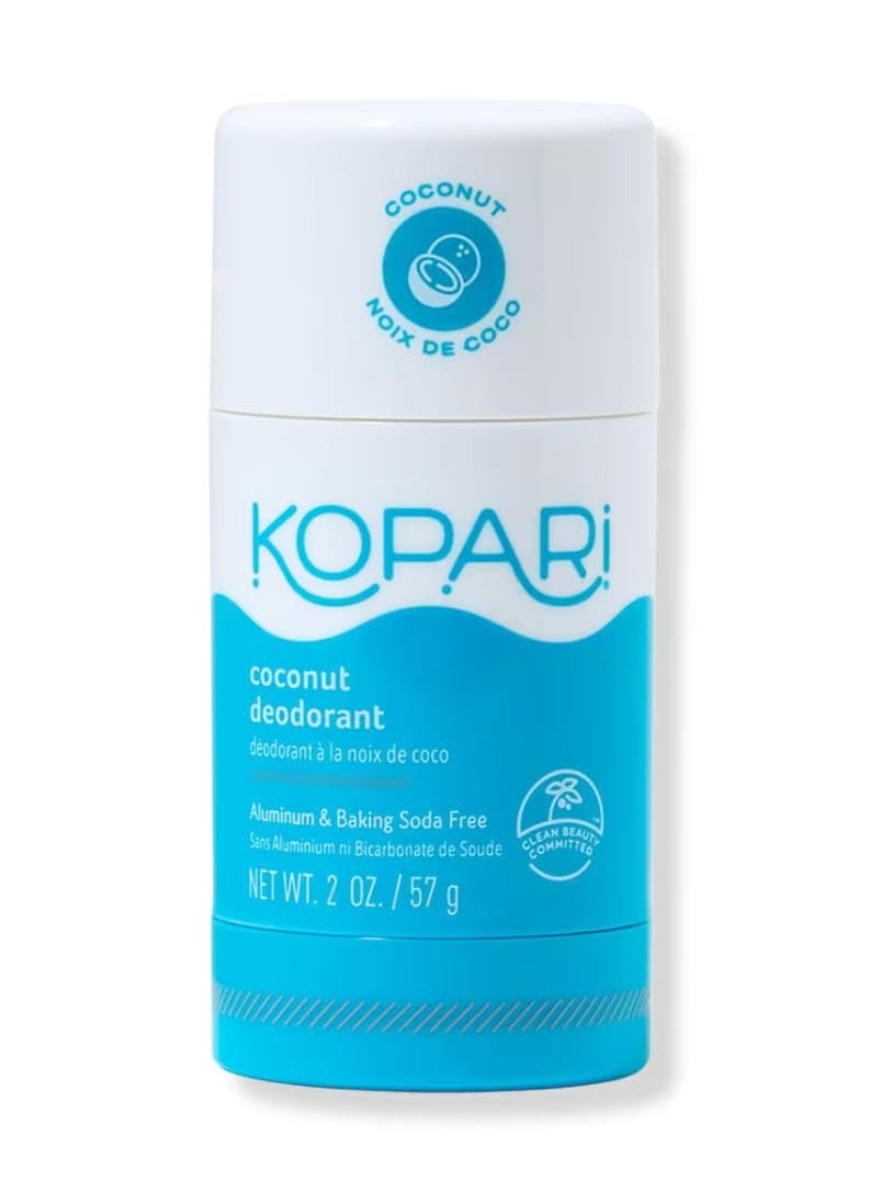 Kopari Kopari Aluminum Free Coconut Deodorant, Non Toxic & Clean Plant-Based, No Aluminum, Parabens or Baking Soda, Long Lasting Protection, Original 2 oz  - Image 1