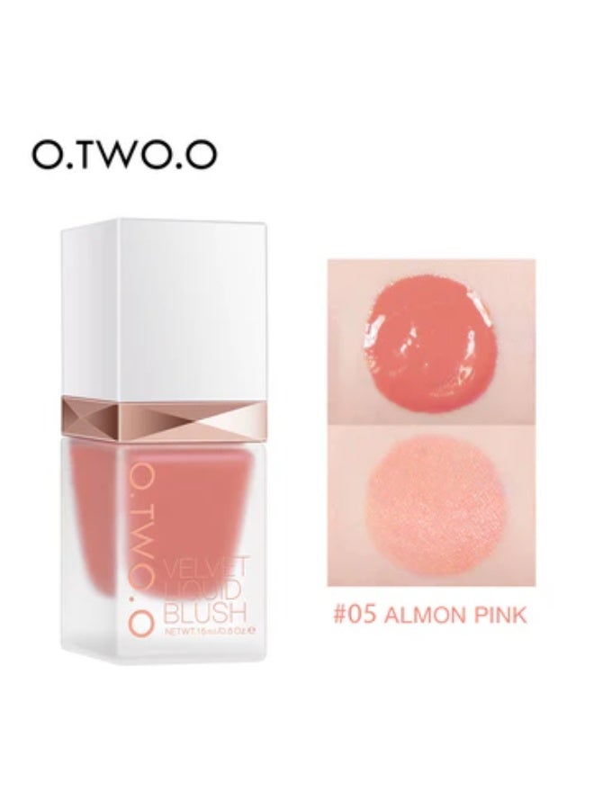 أو.تو.أو أحمر خدود سائل من O.TWO.O رقم 05 ألمون بينك - Image 1