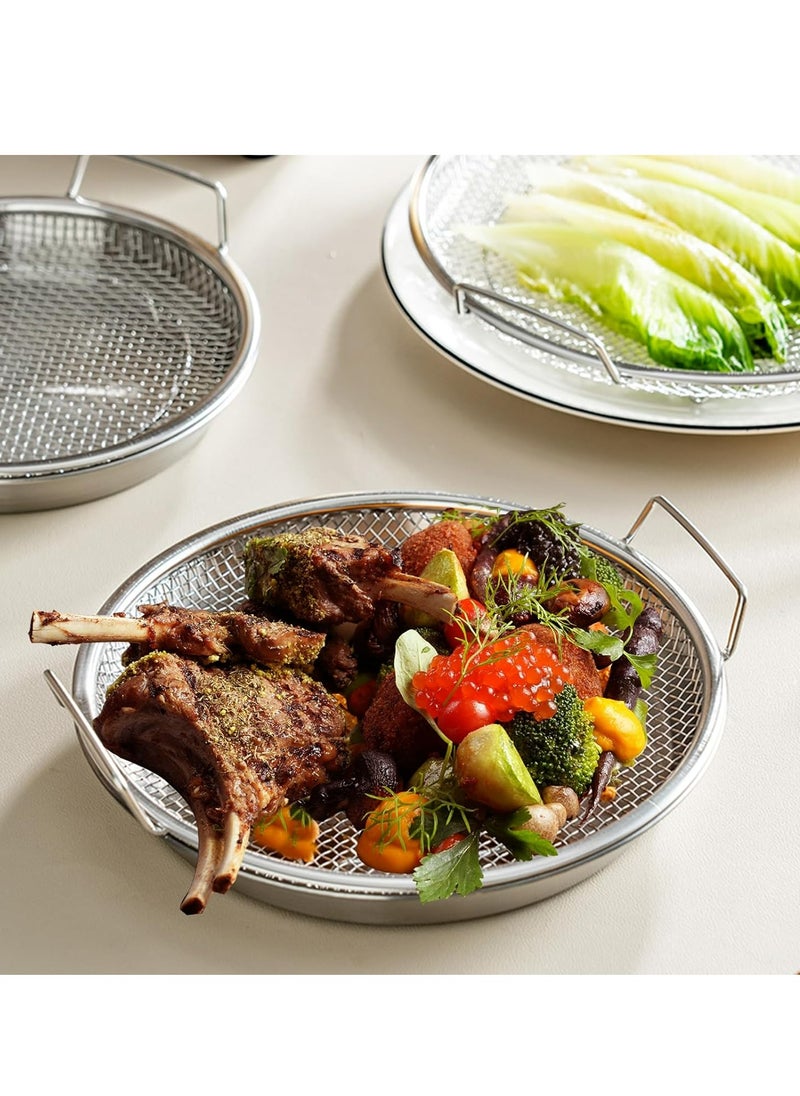 Oasisgalore Stainless Steel Oil Filter Tray with Mesh Basket and Colander for Cooking (Diameter 9.4in)  - Image 4