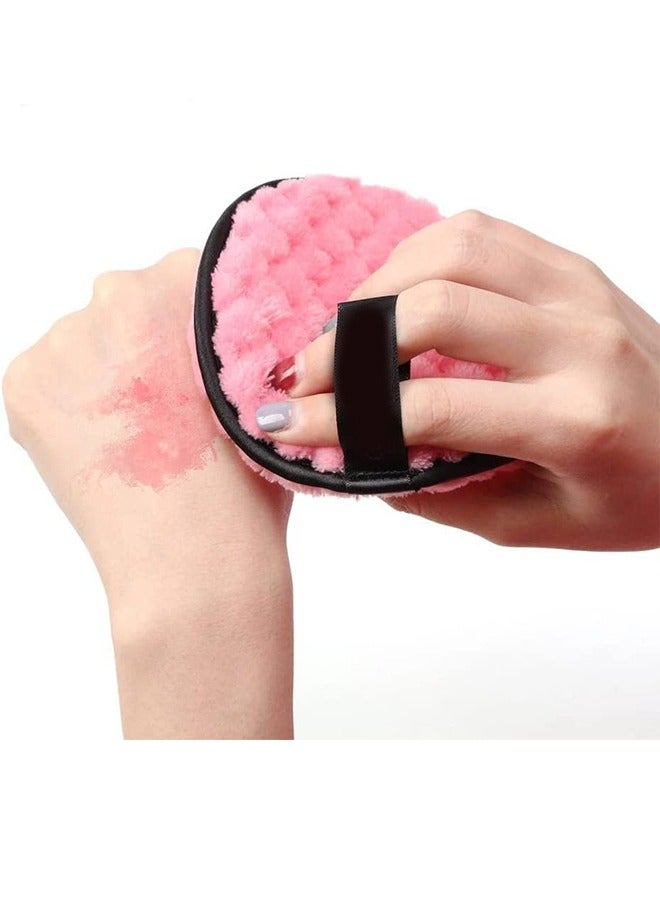 Generic Reusable makeup remover cloth face and eye cleanser clean sponge 4 Pieces Random Color  - Image 4