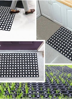 Status Contract Status 2 Contract Hollow Rubber Mat 2-Piece Black, 38 X 58 Cm  - Image 2