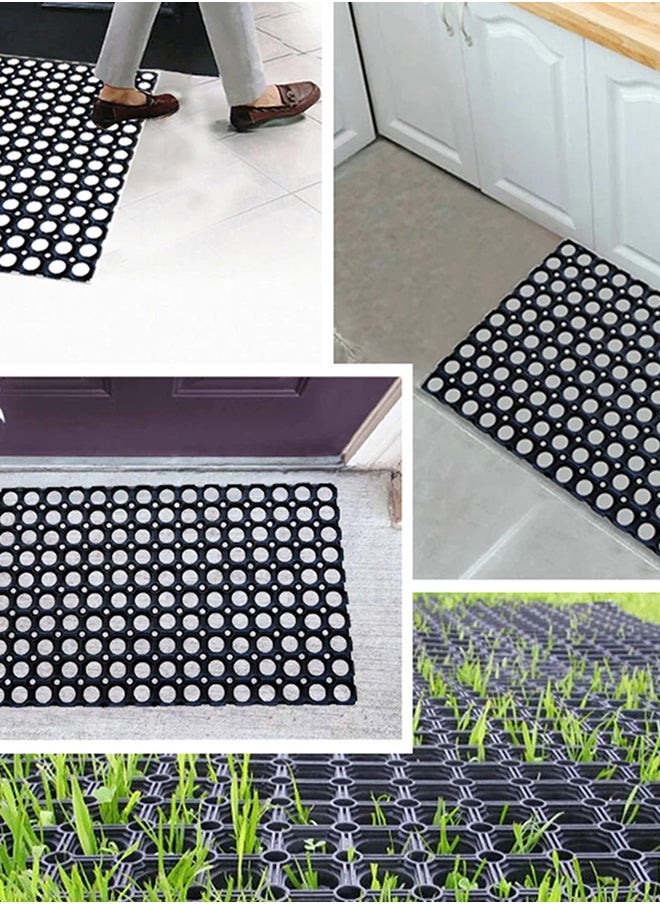 Status Contract Status 2 Contract Hollow Rubber Mat 2-Piece Black, 38 X 58 Cm  - Image 2