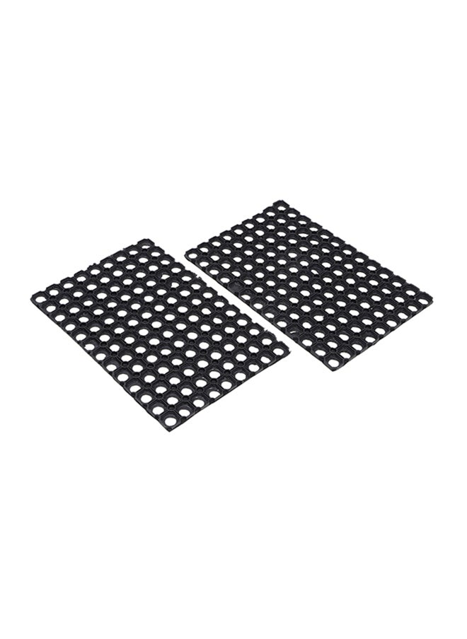 Status Contract Status 2 Contract Hollow Rubber Mat 2-Piece Black, 38 X 58 Cm  - Image 3