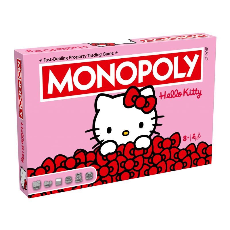 Winning Moves Hello Kitty Monopoly Board Game Ideal for 26 Players and A Great Gift for Fans Aged 8 and Up - Image 3