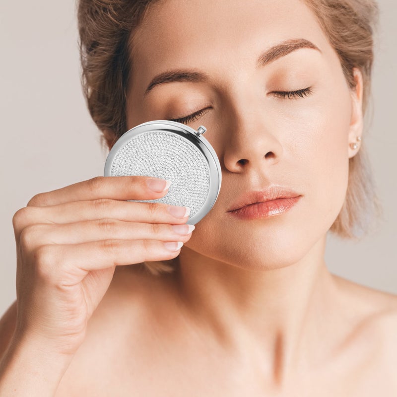 💄 مرآة محمولة قابلة للطي ذات وجهين بحجم صغير لفحص المكياج - Image 5