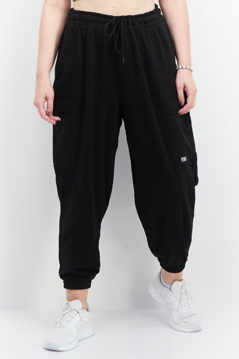 PUMA Women Relaxed Fit Training Cargo Sweatpants, Black - Image 1