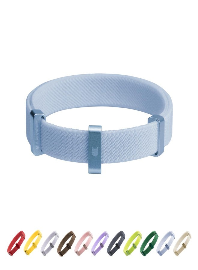 BuddyArmor Safety Cat Collar - U.S. IDA Gold Awarding Design, Stretch Elastic Quick Release, Non Breakaway - Light Weight for Kitten, Neck Fit 5.9'-11.8' for All Small Large Cat,S(Sierra Blue) - Image 1