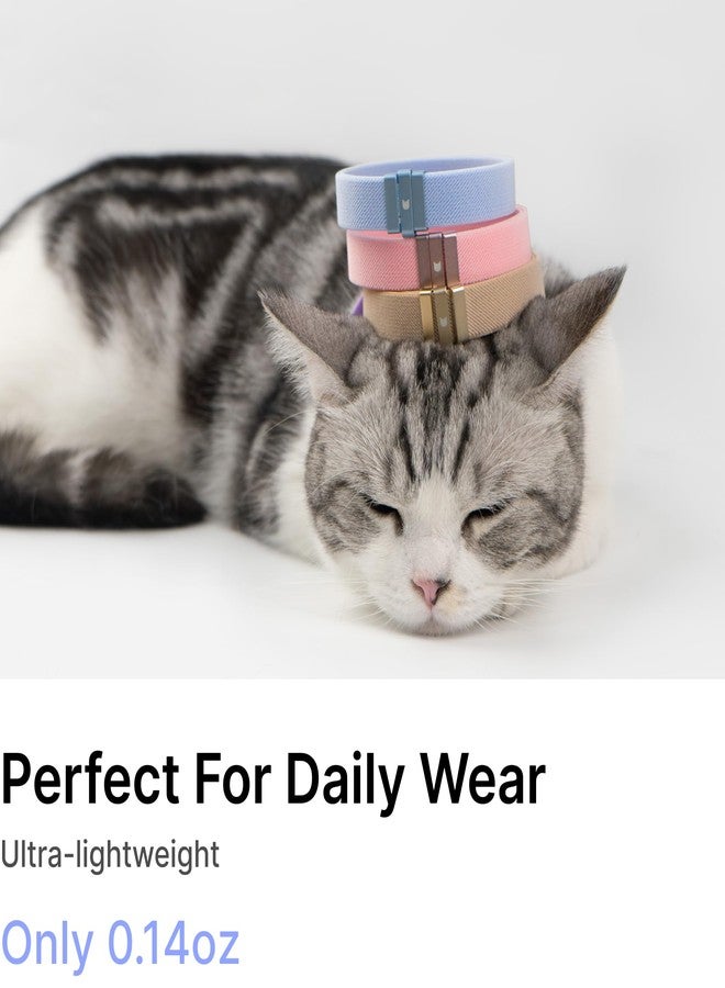 BuddyArmor Safety Cat Collar - U.S. IDA Gold Awarding Design, Stretch Elastic Quick Release, Non Breakaway - Light Weight for Kitten, Neck Fit 5.9'-11.8' for All Small Large Cat,S(Sierra Blue) - Image 5