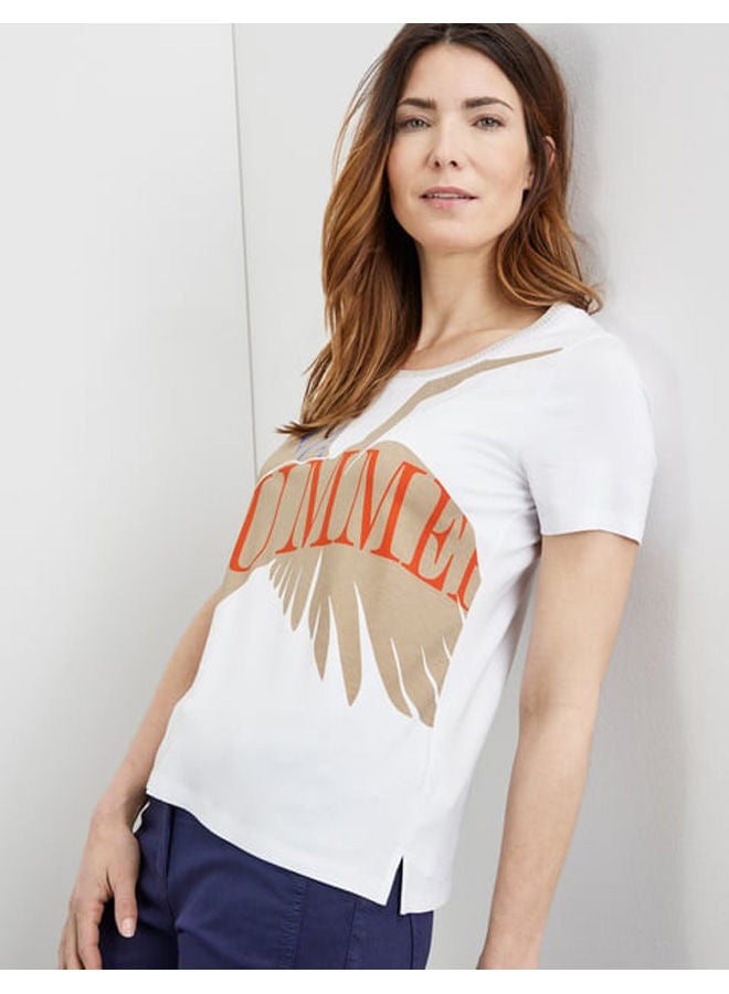 GERRY WEBER T-shirt with printed lettering  - Image 4