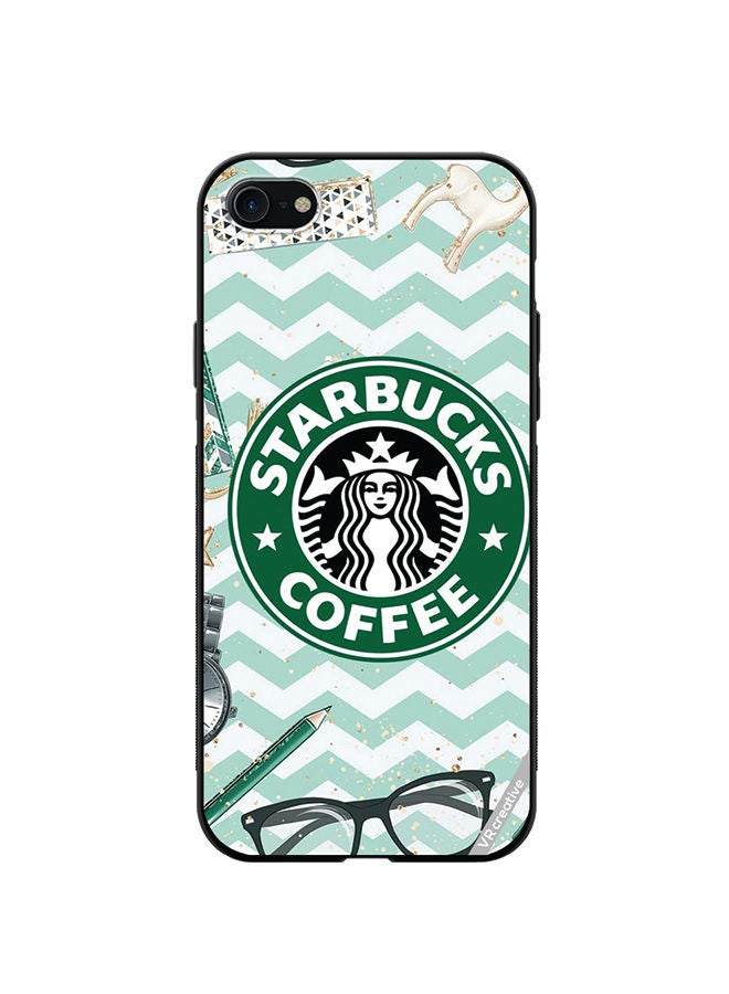 VR CREATIVE Protective Case Cover For Apple iPhone SE (2022) Starbucks Coffee Design Multicolour - Image 1