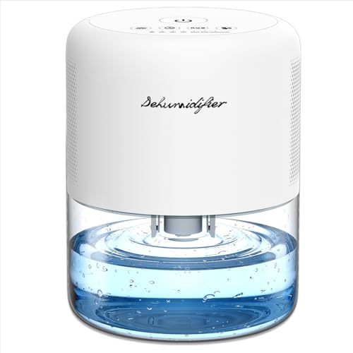 NeedDuck Dehumidifier for Home Small Quiet Dehumidifiers for 44OZ Water Tank Auto Defrost and Shutoff 10 Colors Light 4 Timer Options 3 Modes Portable Dehumidifiers for Bedroom Bathroom Closet RV - Image 1
