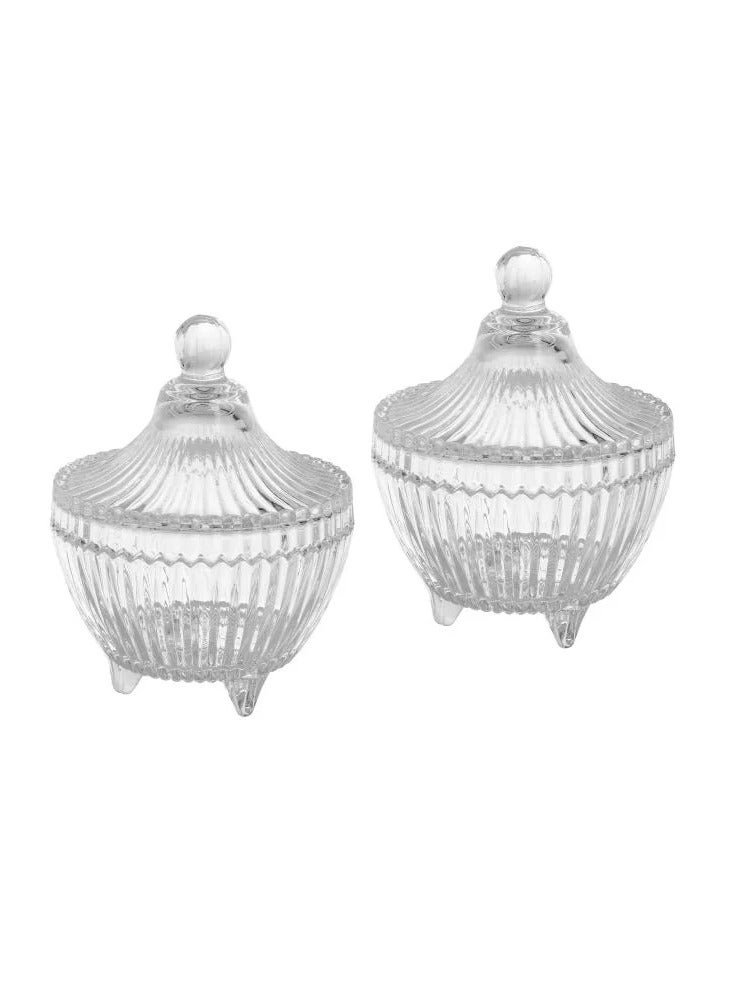 Two-piece glass pergola set