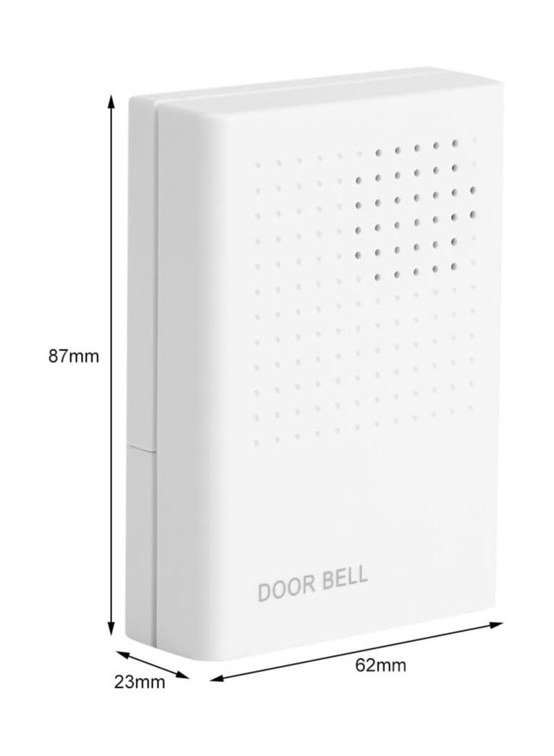 90db Small Size Welcome Guest Wired Doorbell with ABS Non-Flammable Door Alarm Wall-Mount Ring Chime for Home and Office Access Control System  - Image 4