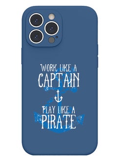 Protective Slim Fit Case Liquid Silicone Cover with Full Body Protection Anti-Scratch Shockproof Case For iPhone 12 Pro Max Blue  - Work like a Captain white copy