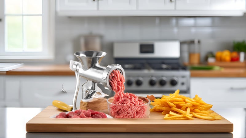 Meat Grinder Multifunctional Meat Grinder Pulses Grinding Biscuit Mold Material Kitchen Chopper Machine.Size 10. - Image 2