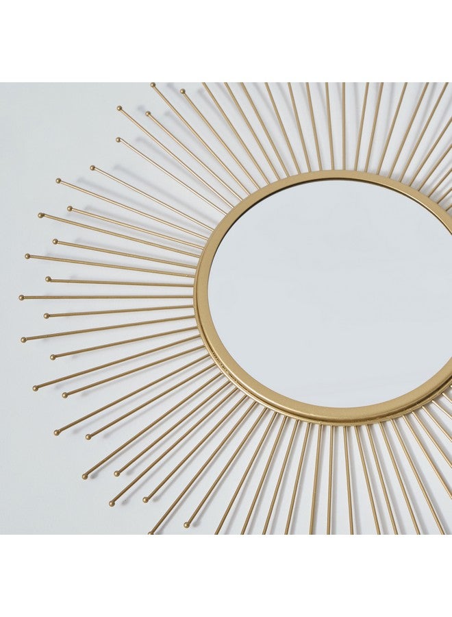 Home Box Faiz Metal Sun Burst Wall Mirror 45 X 45 X 1 Cm  - Image 3