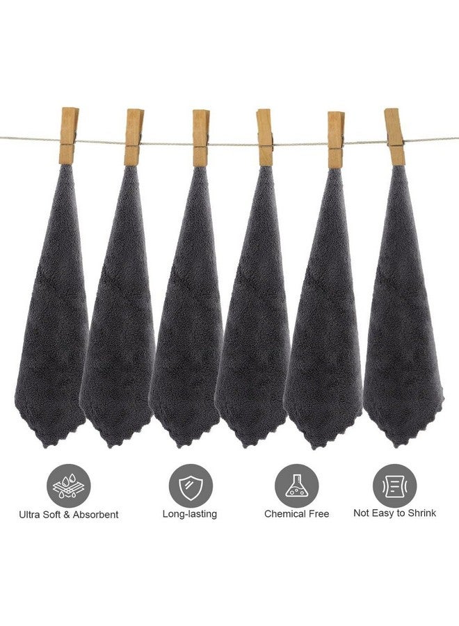 Orighty Ultra Soft Washcloths 12 Pack, Premium Microfiber Towel Sets 12 X 12 Inches, Absorbent And Quick Drying Coral Velvet Washcloth, Multi-Purpose Wash Cloths For Bathroom, Hotel, And Gym (Grey) - Image 3